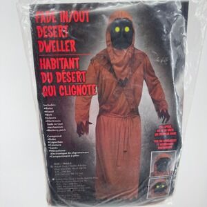 Fun World Fade In/Out Desert Dweller Costume Adult One Size Brown Jawa Style